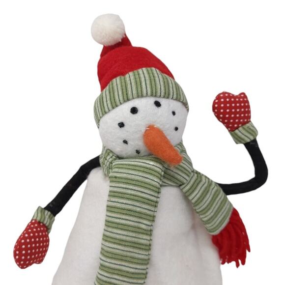 Pottery Barn Kids Snowman Christmas Tree Topper Felt Fabric Old Fashioned in Box - Picture 3 of 15